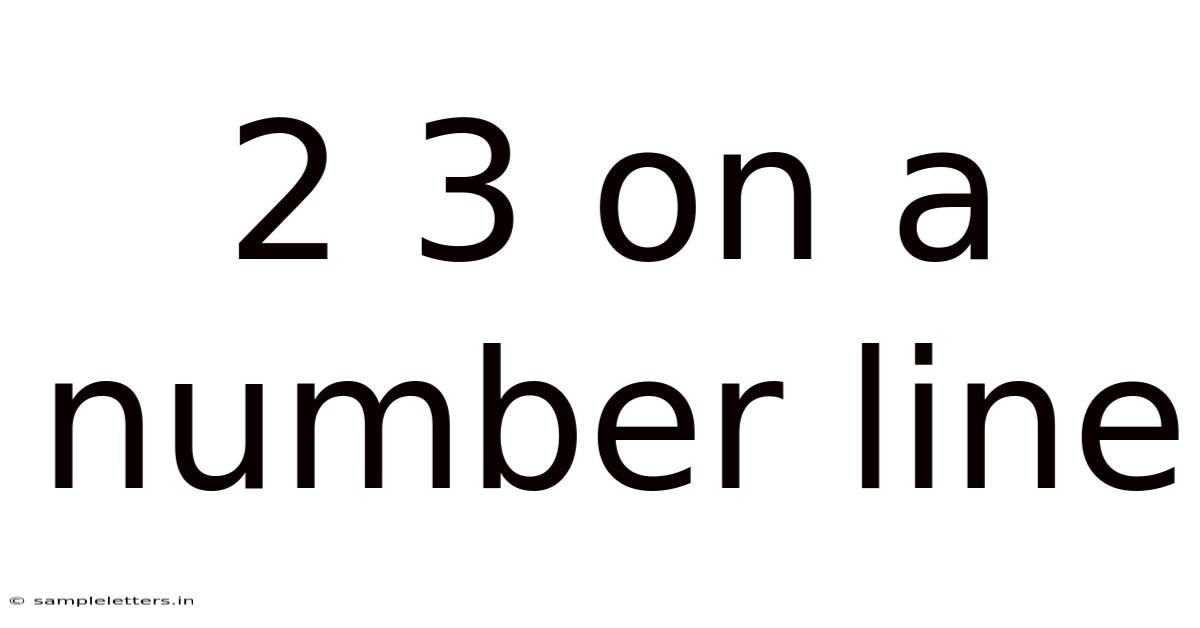 2 3 On A Number Line
