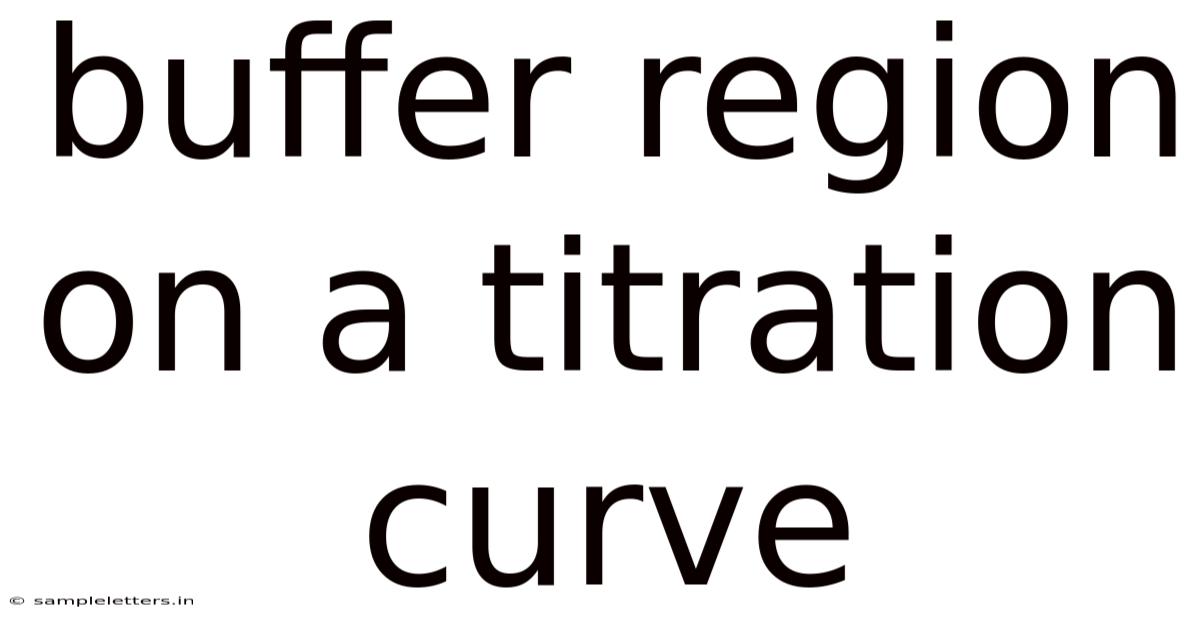Buffer Region On A Titration Curve