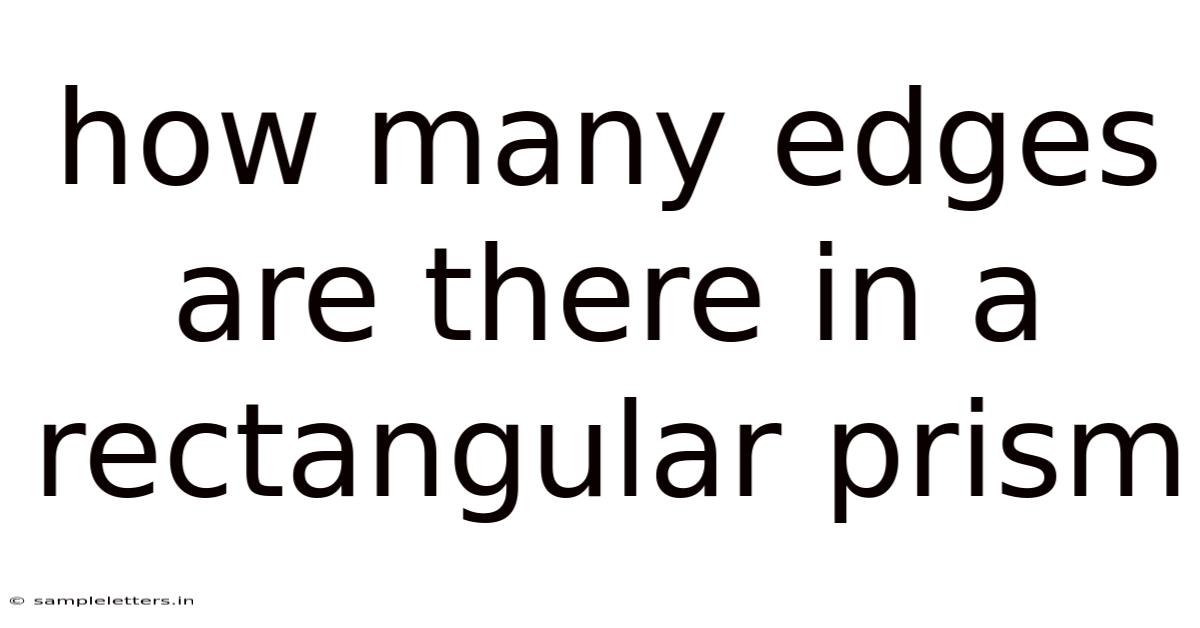 How Many Edges Are There In A Rectangular Prism