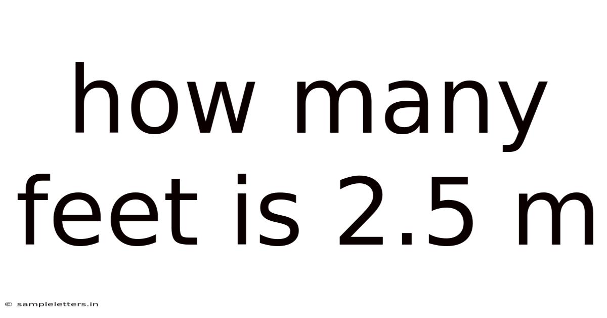 How Many Feet Is 2.5 M