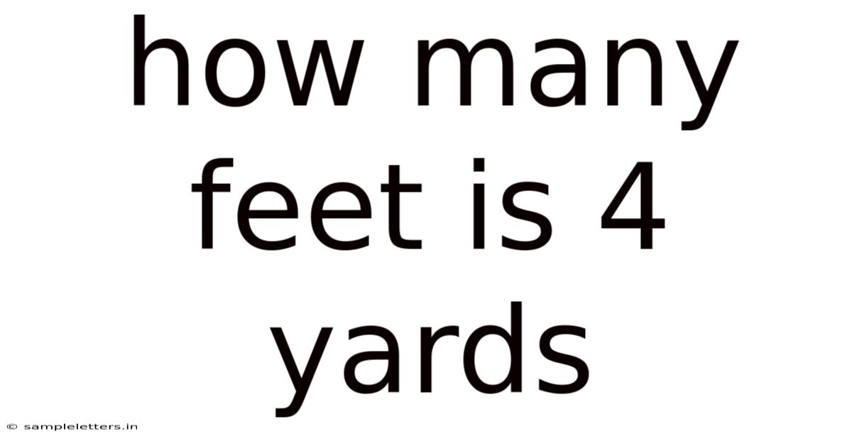How Many Feet Is 4 Yards