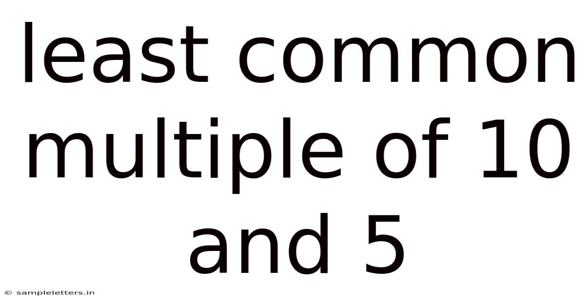 Least Common Multiple Of 10 And 5