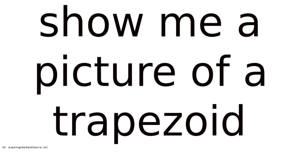 Show Me A Picture Of A Trapezoid