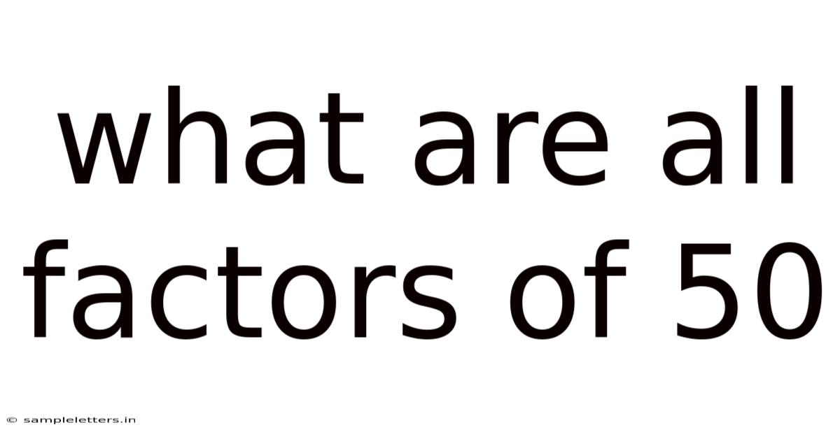 What Are All Factors Of 50