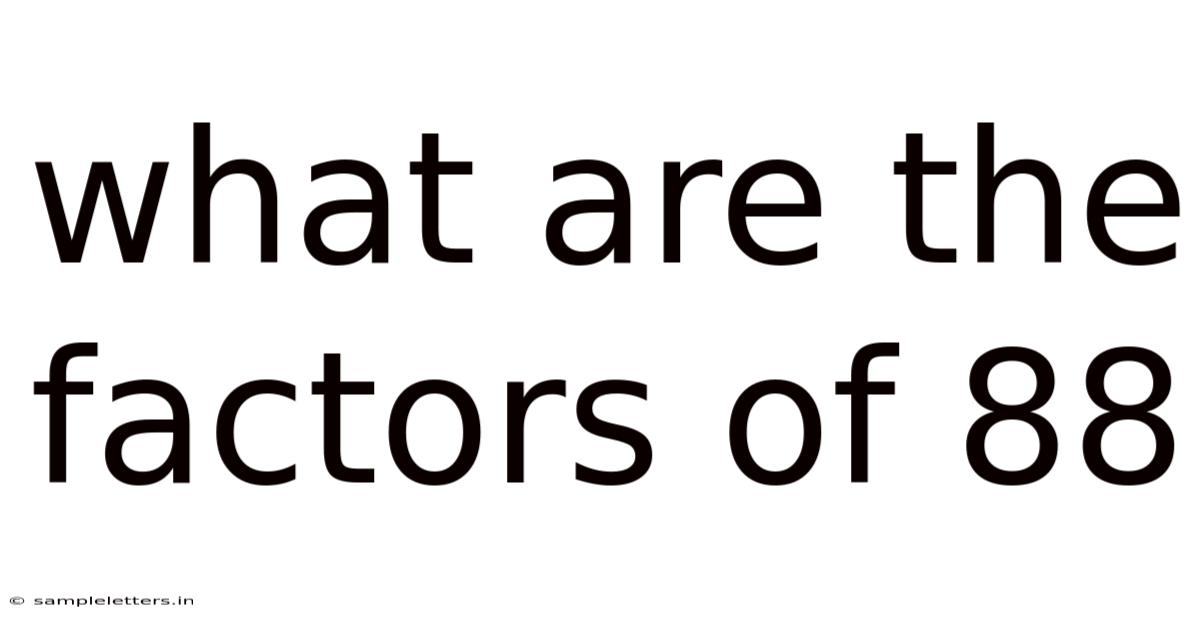 What Are The Factors Of 88