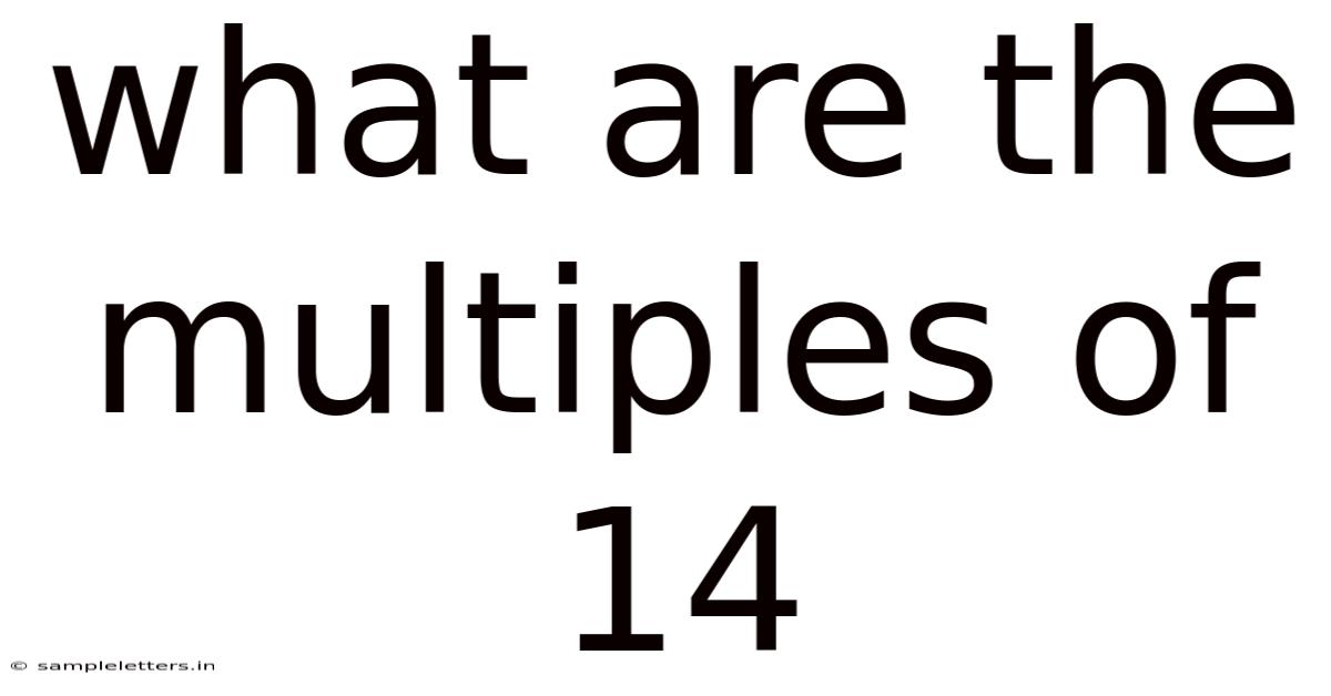 What Are The Multiples Of 14