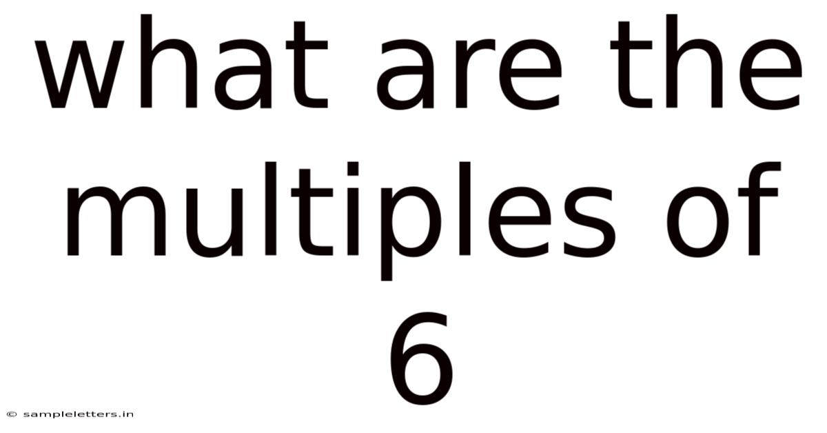 What Are The Multiples Of 6
