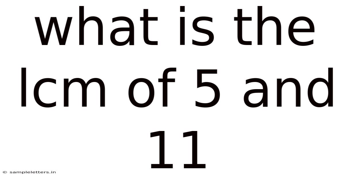 What Is The Lcm Of 5 And 11