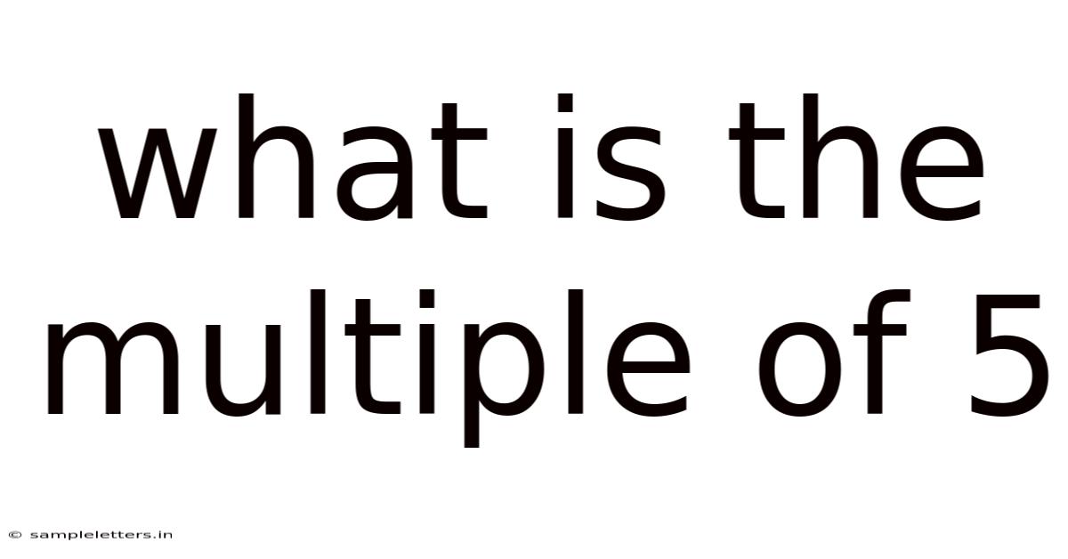 What Is The Multiple Of 5
