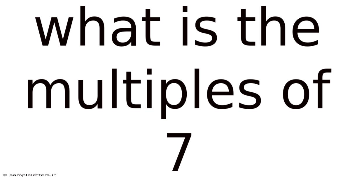 What Is The Multiples Of 7