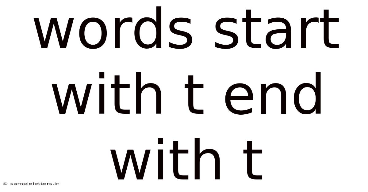 Words Start With T End With T